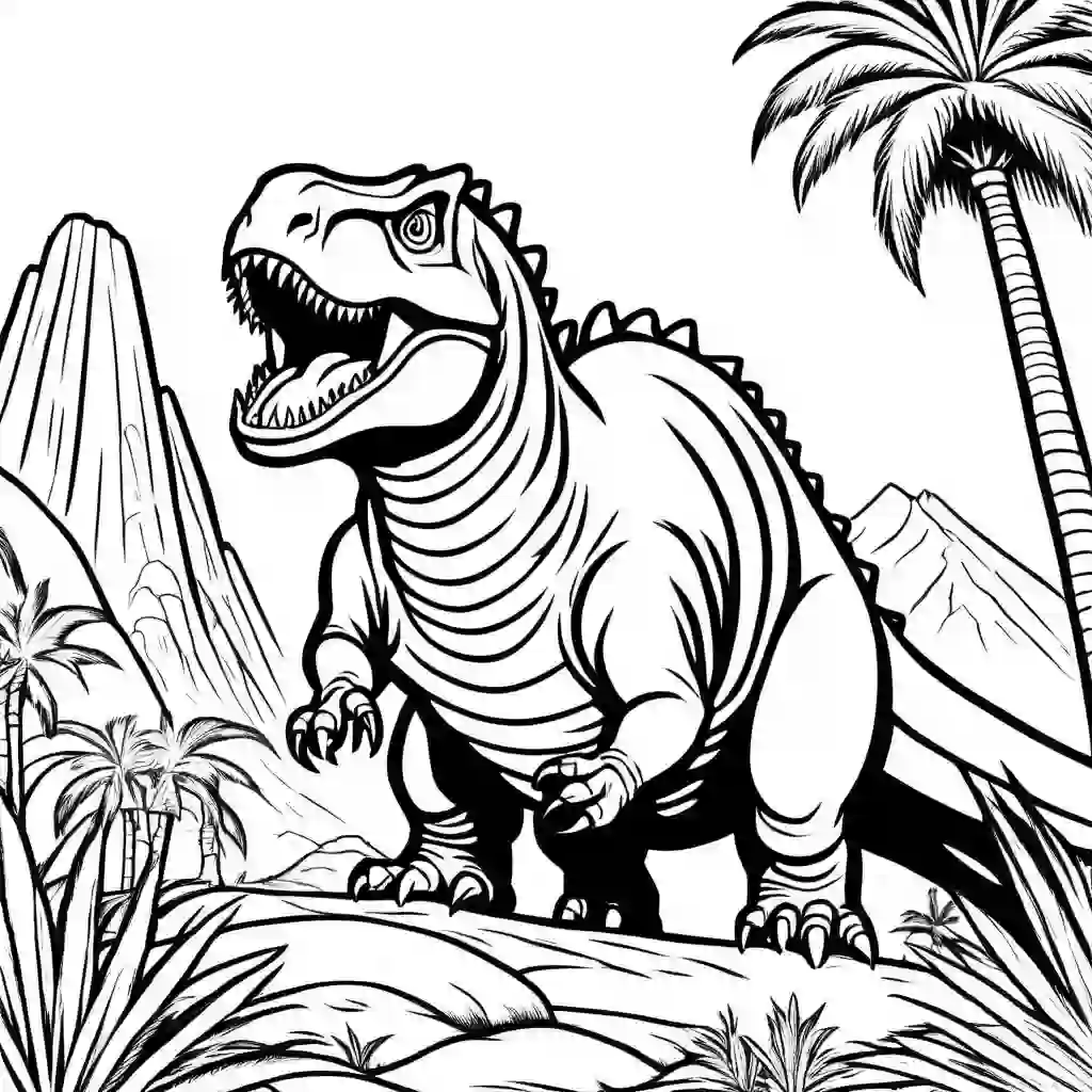 Prehistoric Dinosaurs coloring pages